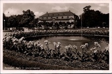 Darmstadt Orangerie Garden Germany 1952 RPPC US Air Force Postmark picture