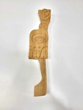 Tlingit Alaska Thunderbird Wood Carving Lawrance Sheakley Signed Totem picture