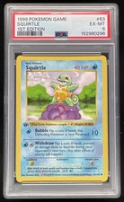 1999 Pokemon 1st Edition Set #63/102 Squirtle PSA 6 picture