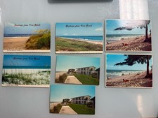 Vintage Vero Beach Florida Postcards Lot Unused Mid Century Beach picture