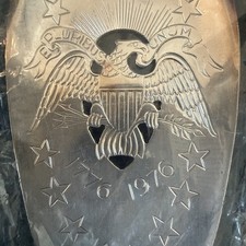 Bicentennial Pie Server 1776-1976 Silver Plated Rogers Oneida Ltd Eagle Motif picture
