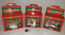 Vtg 1997 McDonaldland Christmas Village Figures Lot of 3 McNuggets Fry  Kids+ picture