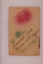 Greetings Rogersville Tenn Embossed Flower Postcard 1903 Kepler TN picture
