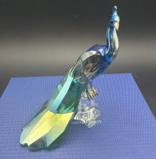SWAROVSKI CRYSTAL PEACOCK 2013 RETIRED SCS MINT IN BOX picture
