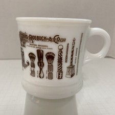 Sears Roebuck & Co Shaving Implements Milk Glass Mug Surry USA picture