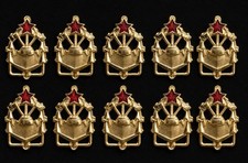 10 SET RUSSIAN SOVIET USSR ARMY MILITARY ENGINEERS COLLAR DEVICES PINS BADGE picture