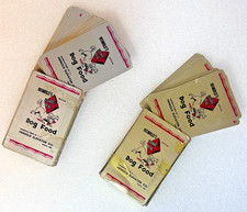 2 Vintage Heinold's Square Deal Dog Food Advertising Pinochle Card Decks picture