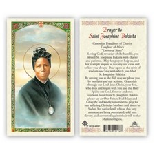 Saint Josephine Bakhita - Prayer  - Paperstock Holy Card  499ENL picture