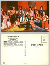 SALAAM Supper Club Washington DC Belly Dancers & Band Postcard c1970s picture