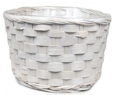 MDR Trading AI-2030WW-Q02 12 x 4 in. White Wash Woven Basket - Set of 2 picture