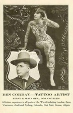 Ben Corday Tattoo Artist Advertising Postcard Copy picture