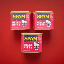 3pk Hello Kitty Sanrio SPAM 25% Less Sodium Tin Can Hormel Limited Edition 04/29 picture