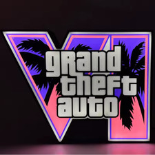 GTA 6 Grand Theft Auto VI LED Light Box Game Logo Night Light USB Power Desktop  picture