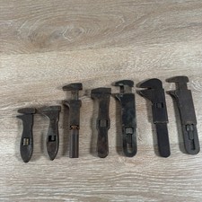 (6 pc lot) Vintage Bicycle Adjustable Wrenches Billings USA Mini Antique picture