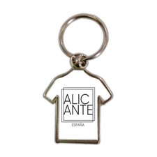ALICANTE Spain : Gift Shirt Keychain Square Modern Minimalist Font picture
