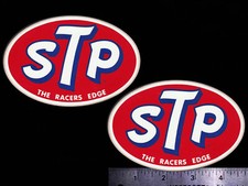 STP Racers Edge - Set of 2 Original Vintage Racing Decals/Stickers Richard Petty picture