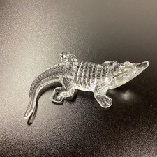 Vintage Waterford Crystal Alligator Figurine Paperweight Ireland picture