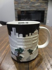 Starbucks Brisbane Australia 2015 Coffee Mug Koala Bear 3D Black White 16oz picture