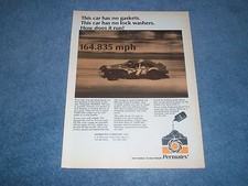 1973 Permatex Sealers Vintage Ad with Modified at Daytona  picture