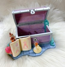 Vintage Disney Catalog Cinderella Address Holder Stationery Sewing Box Figurine picture