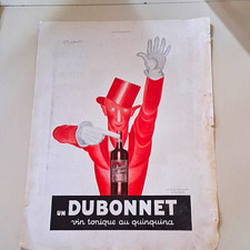 Dubonnet Cassandre Art Deco Lithograph Poster Vertical Red Advertising Print picture