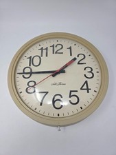 Vintage Seth Thomas 2635 TM12E Electric School Office Wall Clock USA picture