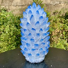 17.6LB  New Find blue Phantom Crystal Quartz Cluster Mineral Specimen Healing picture