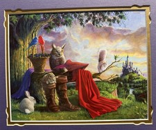 Disneyland Wonderground Gallery SLEEPING BEAUTY FOREST FRIENDS Print MINT  picture
