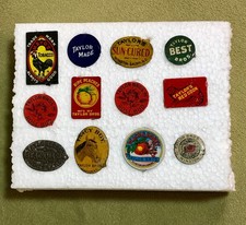 Tobacco Tag Lot Tin Litho Plugs Penn's Taylor's Red Corn Taylor Bros Rose Bud picture
