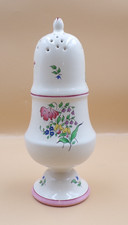 Vintage K&G Luneville France Old Strasbourg Floral Muffineer Sugar Shaker 9 1/2
