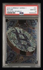 Cardsmiths 2022 Currency Series 1 Bitcoin #51 Crystal Sparkle PSA 10 picture