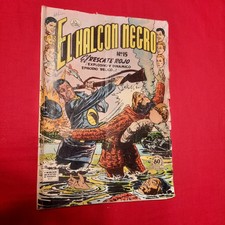 EL HALCON NEGRO Comic, #15,  Oct. 1952, Spanish Mexican, Adventure, 80 Centavos picture