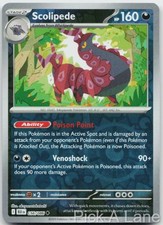 Scolipede 056/086 Uncommon Black Bolt Pokemon Reverse Holo Near Mint picture