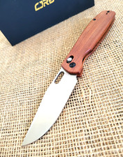 CJRB Prado Folding Knife 3.75 Satin Finish AR-RPM9 Steel Blade Brown Wood Handle picture