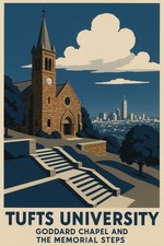 Tufts University Goddard Chapel 🎓 16x24🗞️ Premium Matte 200GSM picture