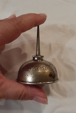 Vintage Brotherr Sewing Machine Oiler Tin Oil Can Container  Thumb Pump picture