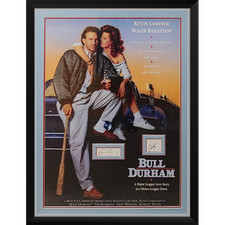 Bull Durham Full-Size Movie Poster Deluxe Framed with Kevin Costner And Susan Sa picture