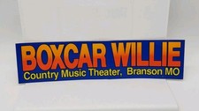 Rare Vintage Boxcar Willie Branson MO. Bumper Sticker. picture