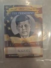 John F Kennedy  A Word from The President Cut Authentic Written Word 2020 picture