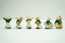 Rare 6pc Lot Antique Gräfenthal Germany Porcelain Cat Band Dollhouse Miniatures picture