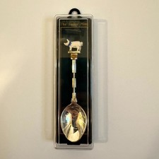 The Tudor Mint Silver Spoon with Pig Rare Collectible Trinket NIB picture