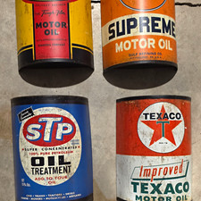 Openroad Brands Pennzoil Gulf STP Texaco Vintage Motor Oil Advertising Can picture