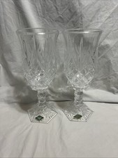 Pair Shannon Crystal Designs of Ireland 24% Lead Crystal Hurricane Candle 11.5” picture