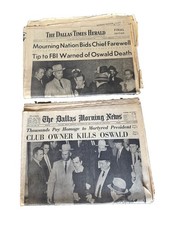 Rare Nov 25th 1963 JFK Assassination Newspaper Lot (2) Dallas Times & Morning. picture