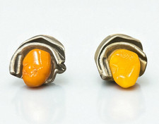 Niels Erik From Amber Earrings Butterscotch Vintage Denmark Vintage Collection picture