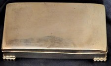Vintage EPCA Poole Silver CO. 1897 Cigarette Box INSIDE WOOD OUTSIDE SILVER  picture