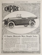 1918 Print Ad Empire Automobiles Convertible Car Made in Indianapolis,Indiana picture