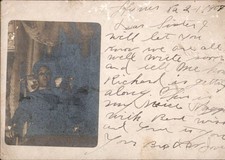1907 Niece Maggie, Hyner, Clinton, PA - Posted Antique Real Photo Postcard RPPC picture