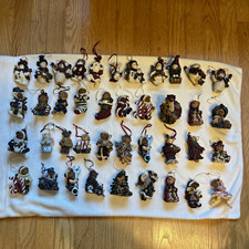 40 Boyds Bears Resin Ornaments Christmas Snowman,Train,Tractor VTG 1996-2002 picture