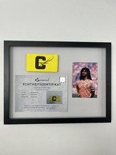 Captain's Armband Ruud Gullit Signed In Frame Netherlands COA picture